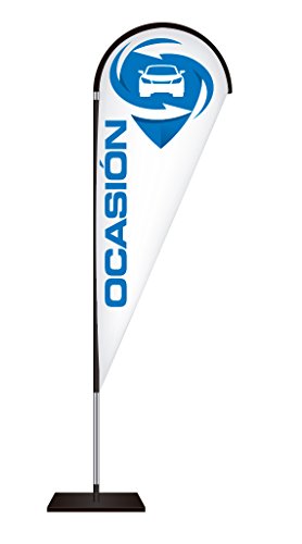 Fly Banner Tipo Gota Automoción | Banderola publicitaria | Talla M Medidas totales: 99x262cm (Ancho x Alto) | Banderola publicitaria Tipo Fly Banner Talla M Blanco y Texto Azul | Fly Banner Tipo Gota Automoción | Banderola publicitaria | Talla M Medidas totales: 99x262cm (Ancho x Alto) | Banderola publicitaria Tipo Fly Banner Talla M Blanco y Texto Azul |
