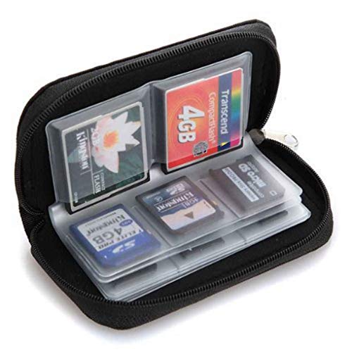forbestest 22 ranuras para tarjetas SD tarjeta de memoria de almacenamiento Funda de transporte titular de la cartera del bolso del caso