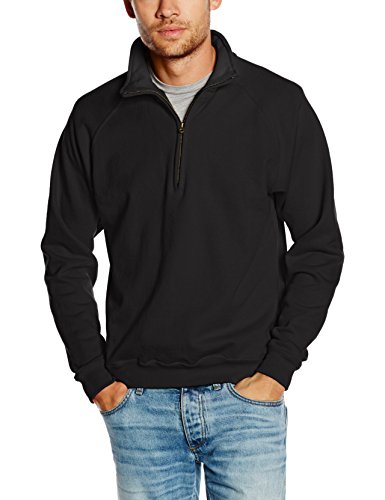 Fruit of the Loom Ss108m - sudadera Hombre, Negro (Black), XX-Large
