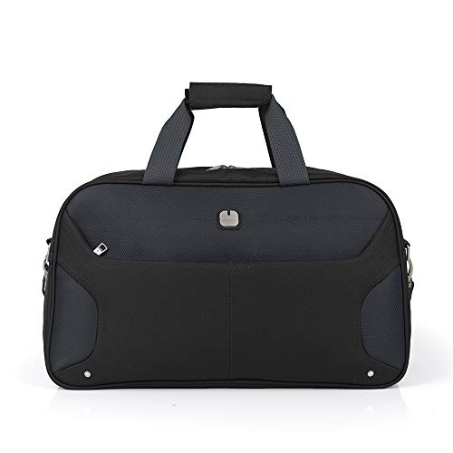 Gabol - Nordic | Bolso de Viaje Grande de Tela de 48 x 28 x 22 cm con Capacidad para 22 L de Color Negro