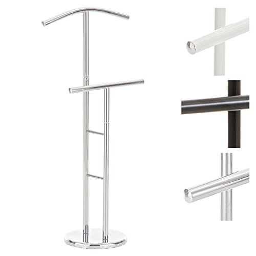 Galán de Noche Raymon de Metal I Galán de Noche para Él & para Ella I Perchero de Pie con 2 Perchas I Colgador de Ropa I Color:, Color:Plata Galán de Noche Raymon de Metal I Galán de Noche para Él & para Ella I Perchero de Pie con 2 Perchas I Colgador de Ropa I Color:, Color:Plata