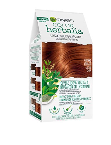 Garnier Herbalia Coloración 100% Vegetal - Castaño Caoba, disponible en 6 tonos