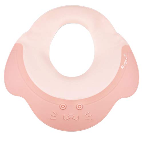 Gorro de Champú para bebés y niños pequeños, Gorro de ducha para niños de silicona, Protector contra Champú, Visera de protección infantil para Ojos y Oídos para niños de 0 a 9 años, rosa