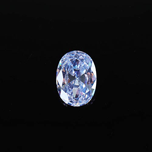 Guiping Decoración de 18 x 25 mm de circonita blanca zafiro diamante de corte ovalado, piedras preciosas sueltas AAA para manualidades