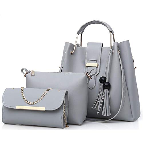 Gunajiu Bolsos Y Carteras Para Mujer Conjunto De 3 Piezas Bolso De Mano De Moda De Cuero PU Bolso Bandolera Bolso De Mano Con Asa Superior De Moda Gunajiu Bolsos Y Carteras Para Mujer Conjunto De 3 Piezas Bolso De Mano De Moda De Cuero PU Bolso Bandolera Bolso De Mano Con Asa Superior De Moda