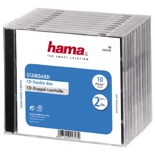 Hama - Cajas de CD estándar (10 unidades)