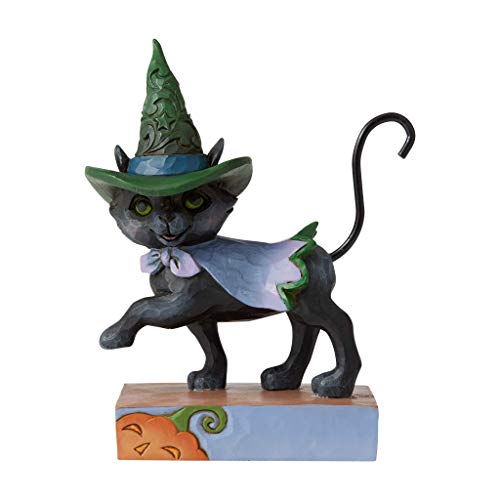 Heartwood Creek by Jim Shore, Figura de gato negro con sombrero de bruja, Enesco
