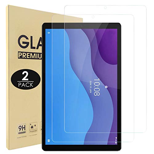 Hianjoo 2 Piezas Pantalla Protector Compatible con Lenovo Tab M10 HD (2nd Gen) 10.1", Premium Cristal Tablet Salvapantallas Vidrio Templado para TB-X306X/TB-X306F[9H Dureza Alta Claridad Sin Burbujas]