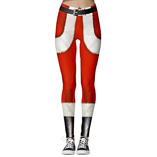 Hinyyee Impresos atléticos Yoga Pantalones de Talle Alto la Altura del Tobillo Slim Fit Entrenamiento Running Polainas Medias de Gimnasia # 41 (Color : 035, Tamaño : L)