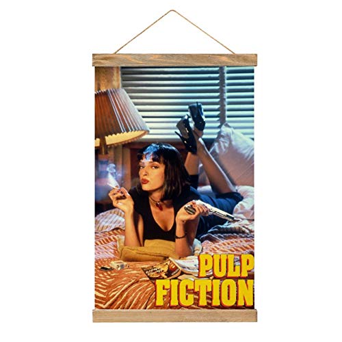 HirrWill Póster Colgante Premium, Pulp Fiction (2), Mural de Poster con Accesorios de Marco, Listo para Colgar para la decoración del hogar -13.1 '' × 20.4 '