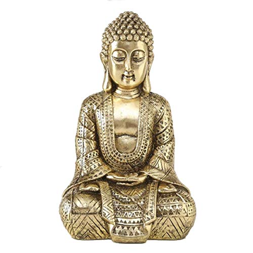 Home Collection Hogar Decoraciones Accesorios Escultura Estatua Sentado Buda H 30 cm