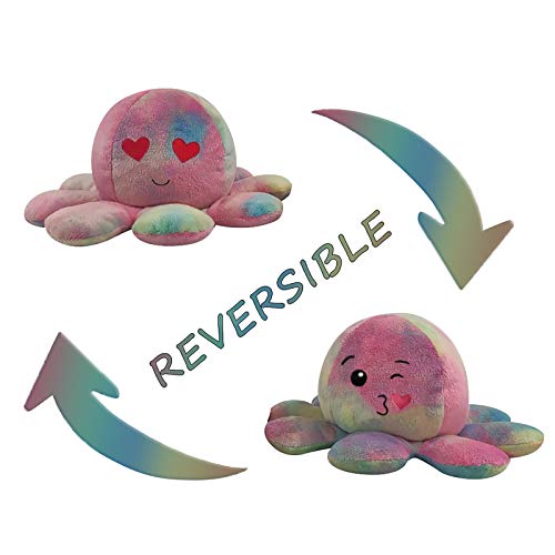 HuiBOYS Pulpo Reversible Peluche de Pulpo Reversible Bonitos Juguetes de Peluche Muñeco Vibrante de Doble Cara, el Pulpo Reversible Original de Felpa Regalos para Niños Regalos para Novias. (Color 11) HuiBOYS Pulpo Reversible Peluche de Pulpo Reversible Bonitos Juguetes de Peluche Muñeco Vibrante de Doble Cara, el Pulpo Reversible Original de Felpa Regalos para Niños Regalos para Novias. (Color 11)