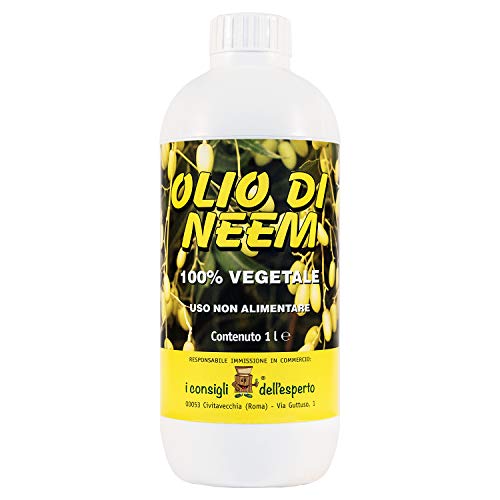 I Consigli Dell'Esperto - Aceite de Neem para la protección de las plantas contra diversas adversidades - Envase de 1 litro I Consigli Dell'Esperto - Aceite de Neem para la protección de las plantas contra diversas adversidades - Envase de 1 litro