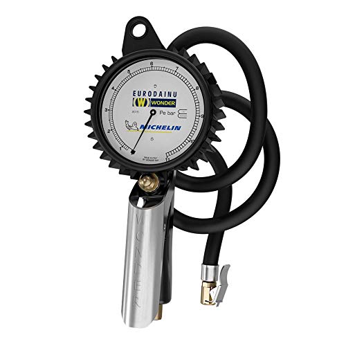 Inflador de neumáticos Eurodainu 2015 | Regulador con manómetro de precisión | Manometro neumático, manometro de presion