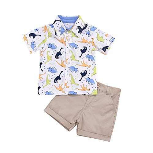 Janly Clearance Sale Conjunto de ropa para niños de 0 a 5 años, de manga corta con patrón de dibujos animados y pantalones de mezclilla, para niños grandes de 2 a 3 años (blanco) Janly Clearance Sale Conjunto de ropa para niños de 0 a 5 años, de manga corta con patrón de dibujos animados y pantalones de mezclilla, para niños grandes de 2 a 3 años (blanco)
