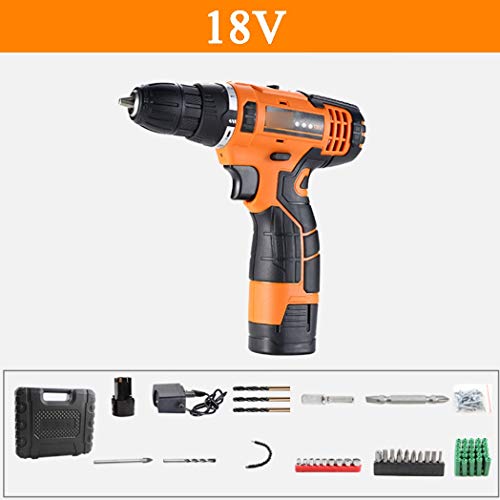 JCSW Taladro Atornillador, Kit Taladro Electrico/Destornillador Eléctrico con Cable USB, Batería de Litio y Cargador para el Montaje de Muebles y Encuadernación Mural. 25V, LKJ078JKL (Size : 18v) JCSW Taladro Atornillador, Kit Taladro Electrico/Destornillador Eléctrico con Cable USB, Batería de Litio y Cargador para el Montaje de Muebles y Encuadernación Mural. 25V, LKJ078JKL (Size : 18v)