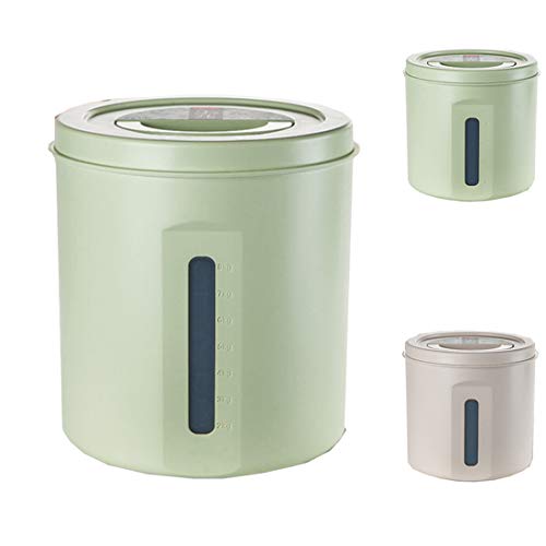 Kaura Contenedor para Comida de Mascotas, con una Ventana Transparente, Diseño Completamente Sellado, a Prueba de Humedad y Control de Plagas,Gris,10KG Kaura Contenedor para Comida de Mascotas, con una Ventana Transparente, Diseño Completamente Sellado, a Prueba de Humedad y Control de Plagas,Gris,10KG