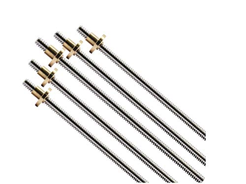 KF-3D, T8 Tornillo de plomo OD 8 mm paso 2 mm plomo 2 mm 150 mm 200 mm 250 mm 300 mm 350 mm 400 mm 500 mm con tuerca de latón para impresora 3D Reprap, 250mm With Nut KF-3D, T8 Tornillo de plomo OD 8 mm paso 2 mm plomo 2 mm 150 mm 200 mm 250 mm 300 mm 350 mm 400 mm 500 mm con tuerca de latón para impresora 3D Reprap, 250mm With Nut