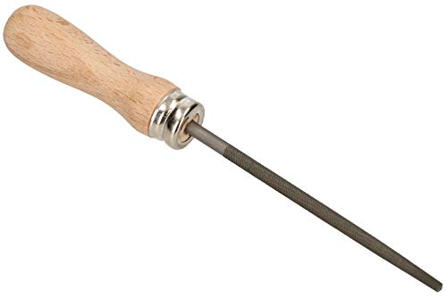 KOTARBAU® Lima de taller redonda, longitud: 100 mm, número 2 (media), lima de mano, lima de metal, para procesamiento de metal grueso