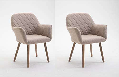 La Silla Española Alcázar Silla, Telas, Beige Arena, 62cm (Ancho) x 46cm (Fondo) x 82 cm (Alto) La Silla Española Alcázar Silla, Telas, Beige Arena, 62cm (Ancho) x 46cm (Fondo) x 82 cm (Alto)