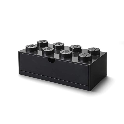 LEGO-Tavitoys, Desk Brick Drawer 8 Negro Juguetes para apilar y encajar 40211733 , color/modelo surtido