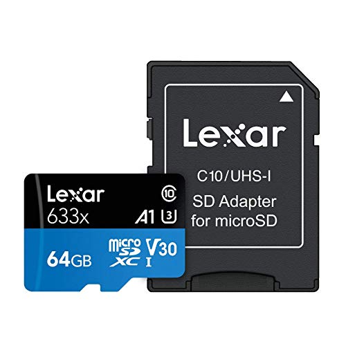 Lexar microSDXC Card 64GB UHS-I de Alto Rendimiento 633x U3 100MB/s