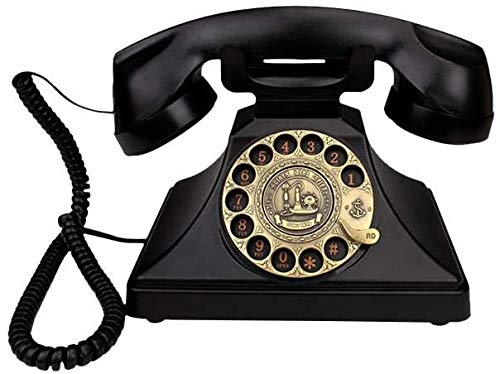 LLDKA Teléfono Viejo Oficina de la Manera Antigua Teléfono Fijo Retro Rural Teléfono Teléfono Retro Antigua del teléfono