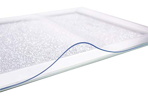 Mantel de PVC para mesa, diseño transparente, 1,7 mm, 80 cm de ancho, 210 cm x 80 cm x 1,7 mm, tamaño 100 cm x 80 cm x 1,7 mm