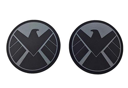 Marvel Avengers SHIELD Black Widow S.H.I.E.L.D 3D PVC Coser parches par izquierdo y derecho (75 mm)