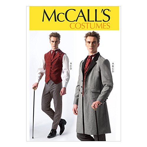 McCall's Patterns MC7003MEN - Patrón de Disfraces para Hombre (S, 34-36; M, 38-40; L, 42-44; XL, 46-48; XXL 50-52)