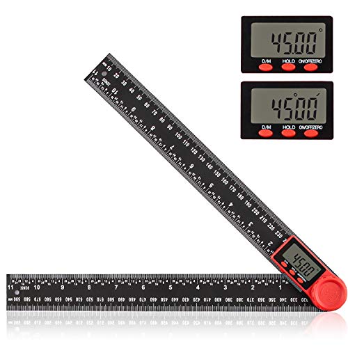 Medidor de Ángulos Digital, Transportador de Ángulos Digital, LCD Digital Ángulo Buscador Regla, Medición de Ángulo 360°, con Función de Bloqueo, Utilizado para Tareas, Manualidades y Bricolaje(300mm) Medidor de Ángulos Digital, Transportador de Ángulos Digital, LCD Digital Ángulo Buscador Regla, Medición de Ángulo 360°, con Función de Bloqueo, Utilizado para Tareas, Manualidades y Bricolaje(300mm)