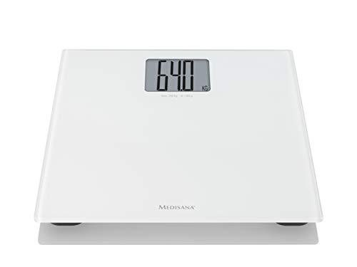 Medisana PS 470 digital XL báscula personal de hasta 250 kg, báscula de baño de vidrio templado de seguridad y desconexión automática Medisana PS 470 digital XL báscula personal de hasta 250 kg, báscula de baño de vidrio templado de seguridad y desconexión automática