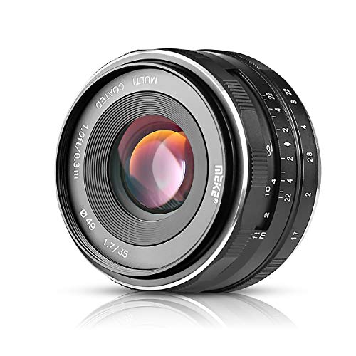 Meike 35Mm F1.7 Manual Focus Prime Lens for Micro 4/3 Mft M4/3 Olympus and Panasonic Digital Mirrorless Cameras