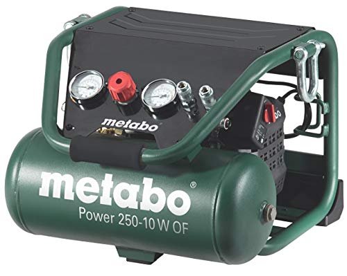 Metabo 601544000 601544000-Compresor Power 250-10 W of Potencia 1,5/2 (Kw/CV), Negro