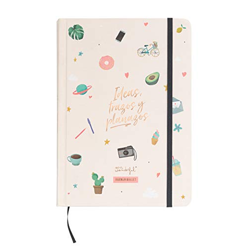 Mr. Wonderful Agenda Bullet Atemporal-Ideas, Trazos y planazos, Multicolor, 0 Mr. Wonderful Agenda Bullet Atemporal-Ideas, Trazos y planazos, Multicolor, 0
