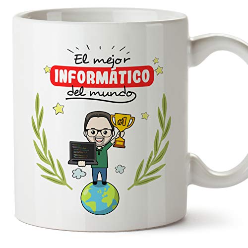 MUGFFINS Taza Informático (Mejor del Mundo) - Regalos Originales y Divertidos de Informática MUGFFINS Taza Informático (Mejor del Mundo) - Regalos Originales y Divertidos de Informática