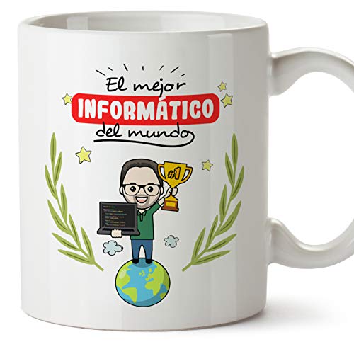 MUGFFINS Taza Informático (Mejor del Mundo) - Regalos Originales y Divertidos de Informática