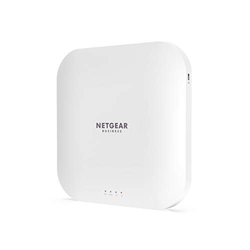 Netgear WAX218-100EUS - Punto de acceso Wi-Fi 6 PoE+ AX3600 de doble banda ofrece Wi-Fi de alto rendimiento de montaje en pared o techo cliente, blanco