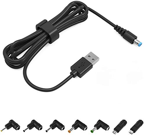 NEUE DAWN Cable alimentación Universal 5,5mm*2,1 mm con Conector 7, 2,5 x 0,7 mm/3,0 x 1,0 mm/3,5 * 1,35 mm/4,0 x 1,7 mm/5.5 x 2.5 mm/Mini USB/Micro USB Adaptador Cable convertidor Cargador Conector NEUE DAWN Cable alimentación Universal 5,5mm*2,1 mm con Conector 7, 2,5 x 0,7 mm/3,0 x 1,0 mm/3,5 * 1,35 mm/4,0 x 1,7 mm/5.5 x 2.5 mm/Mini USB/Micro USB Adaptador Cable convertidor Cargador Conector