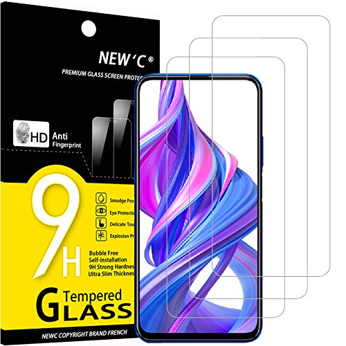 NEW'C 3 Unidades, Protector de Pantalla para Honor 9X, Honor 9X Pro, Huawei P Smart Z, Antiarañazos, Antihuellas, Sin Burbujas, Dureza 9H, 0.33 mm Ultra Transparente, Vidrio Templado Ultra Resistente NEW'C 3 Unidades, Protector de Pantalla para Honor 9X, Honor 9X Pro, Huawei P Smart Z, Antiarañazos, Antihuellas, Sin Burbujas, Dureza 9H, 0.33 mm Ultra Transparente, Vidrio Templado Ultra Resistente