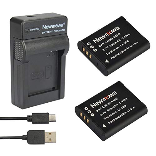 Newmowa® 2X Baterías Li-50B+ Micro USB Cargador Kit para Olympus LI-50B y Olympus SZ-10 SZ-12 SZ-15 SZ-16 iHS Sz-20 SZ-30MR SZ31MR iHS TG-610 Digital Camera + More! Newmowa® 2X Baterías Li-50B+ Micro USB Cargador Kit para Olympus LI-50B y Olympus SZ-10 SZ-12 SZ-15 SZ-16 iHS Sz-20 SZ-30MR SZ31MR iHS TG-610 Digital Camera + More!