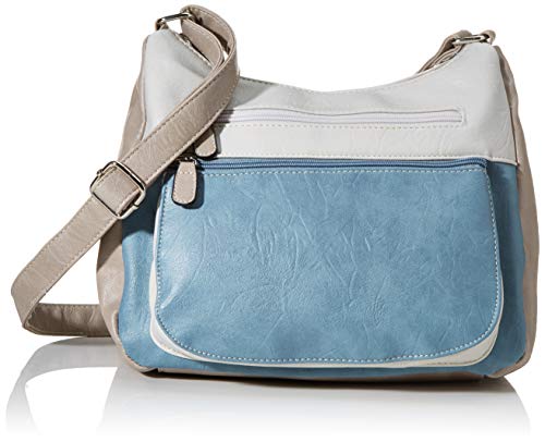 N.V. Bags Millie, Cuerpo cruzado. para Mujer, Blue, MEDIUM