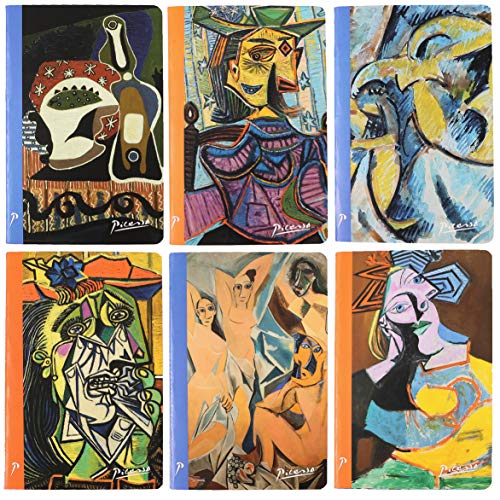 Pablo Picasso - Cuadernos de viaje (tapa suave, tamaño A5, 6 unidades)