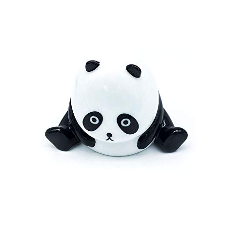 Panda Porcelana hecha a mano, escultura de cerámica, figura de panda (2)