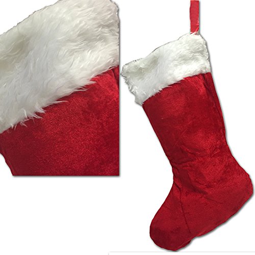 Papá Noel JEMIDI XL calcetín de Papá Noel Navidad botas medias para rellenar