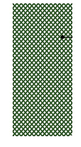 PAPILLON 8091565 Celosia PVC Fija Verde Set 5 Piezas de 2 x 1metros
