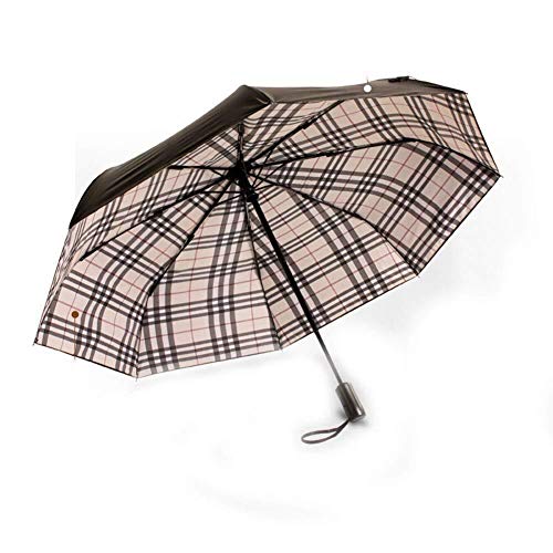 Paraguas xfse Paraguas Apertura automática y Paraguas a Prueba de Viento Ligero para Aumentar los Paraguas Anti-Salpicaduras para Hombres y Mujeres