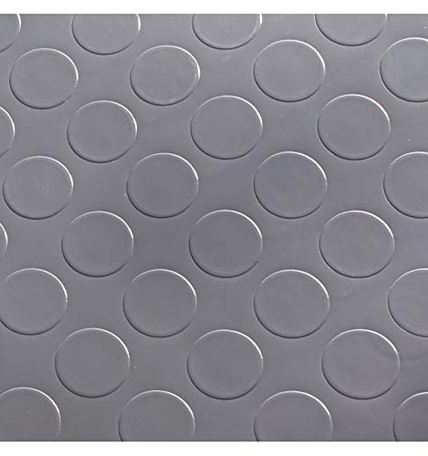 Pavimento Pvc Circulos 1mm y ancho 1,50m. Color gris Precio por metro lineal gris