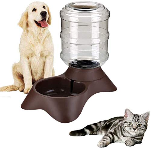 Perro mascota de almacenamiento alimentador comida for gatos dispensadores de alimentos for mascotas envase de alimento del gato agua de la taza del alimentador del agua del alimento del alimentador d