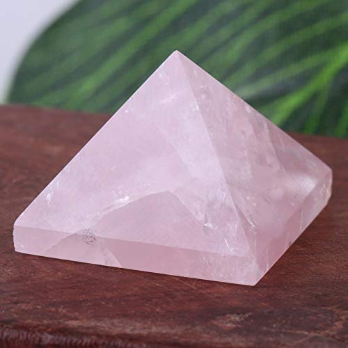 Pirámide de cuarzo rosa del antiguo Egipto, pirámide de cristal, para la buena suerte Suerte en la vida